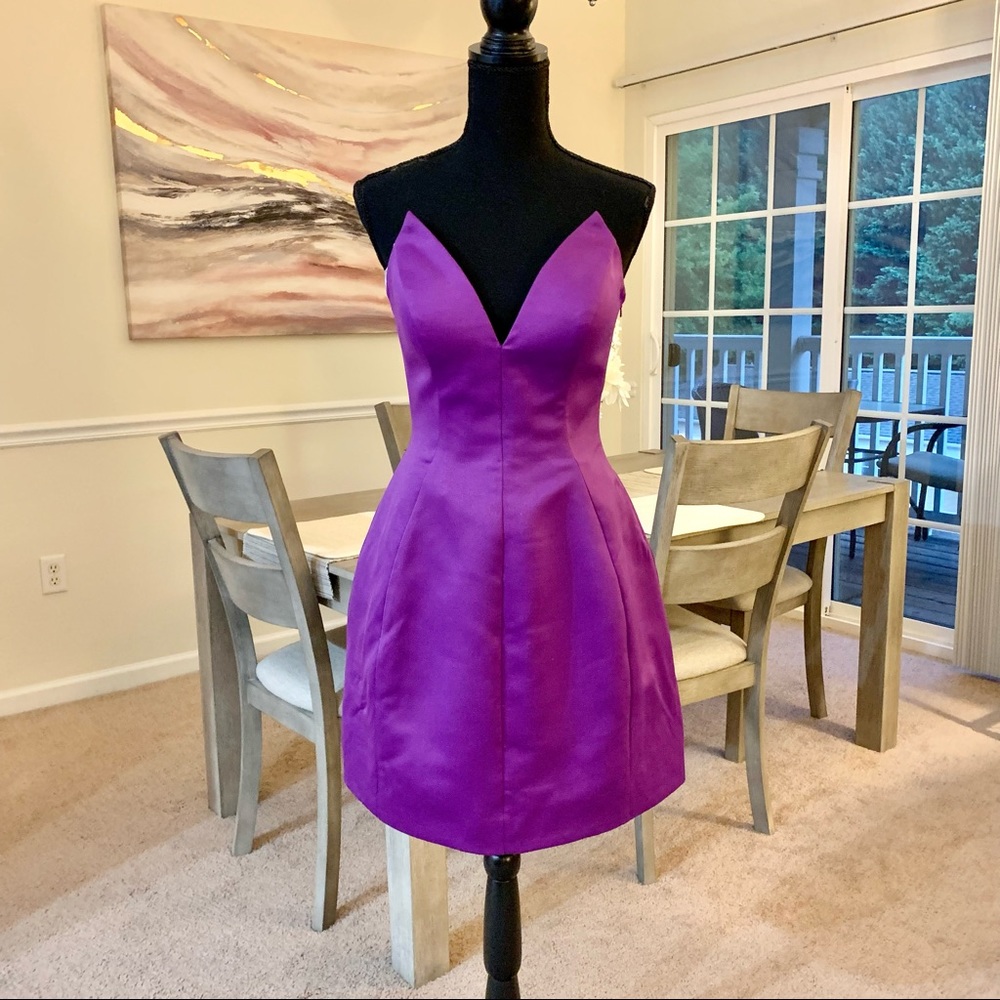 Stunning purple cocktail dress